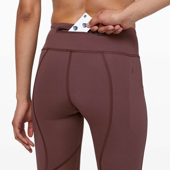 Lululemon Pace Rival Crop *22" Cherry Cola - Picture 6 of 16